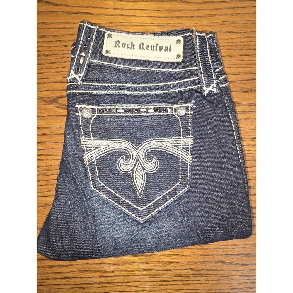 Womens Rock Revival Jeans Size 26 / 33' Inseam /straight